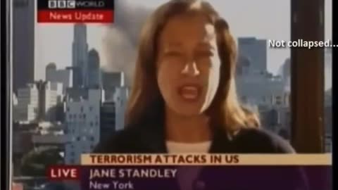 BBC live report from 9/11: 23 minutes BEFORE it was actually destroyed!!👀