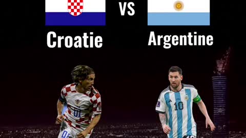 Argentine vs Croatie demi-finale 🔥