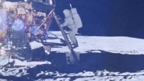 Soom ET 45 moon Apollo 14 US Flag on the moon 😱😱😱