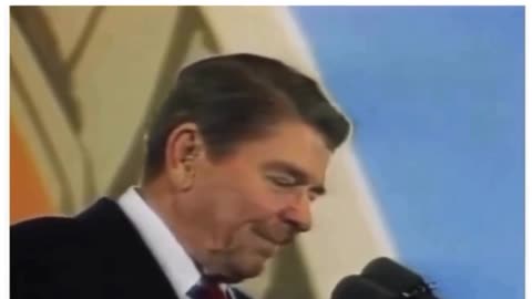 The Humorous Reaction Of Ronald Reagan To A Balloon Popping in 1987