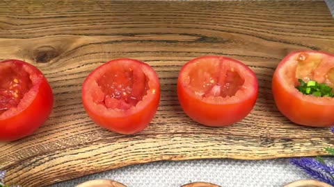 Just stick an egg in a tomato and you will be surprised! Simple breakfast recipe