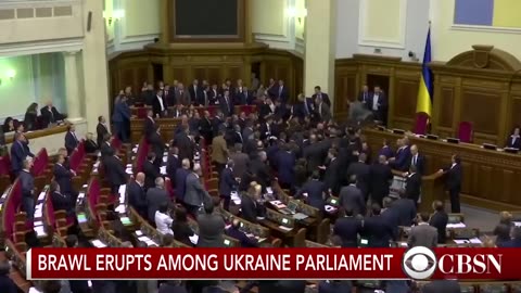 Brawls are quite common in the Ukrainian parliament. This one is from 2015: