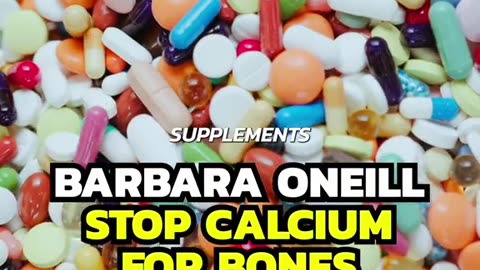 STOP CALCIUM FOR BONES 👀✨BARBARA O'NEILL‼️