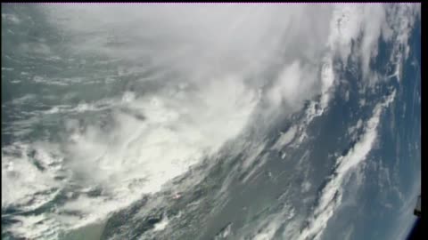 HURRICANE IDALIA IS SEEN FROM THE INTERNATIONAL SPACE STATION AFTER LANDFALL