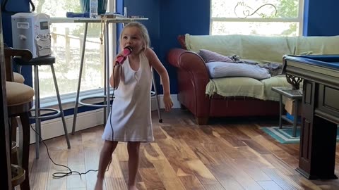 Granddaughter singing