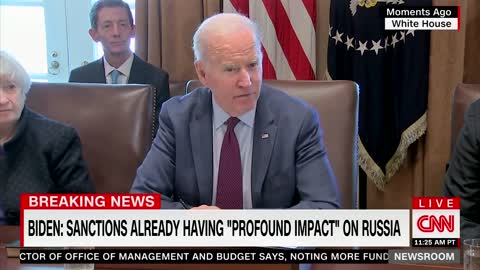 Biden says Russia is "firing indiscriminately" on Russian cities, no one corrects him