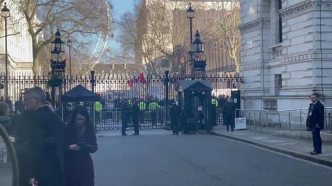 "F*** Trudeau" Chants as He Arrives to Meet British PM