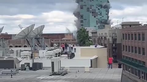 Implosion of Capital One Tower in Lake Charles, Louisiana