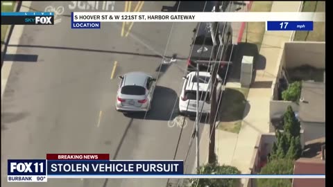 Police chase underway across LA County's South Bay