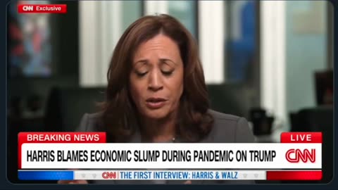 Kamala Harris' First Interview 2 - Bash's Question Was Framed On The Great Economy Under Trump....