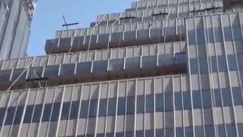 An unknown individual has been throwing furniture from the roof of a skyscraper in Manhattan.