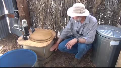 How to Build a Composting Toilet Barrel System