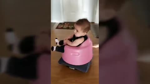 Baby grace riding I robot