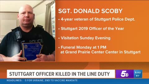 Stuttgart officer killed in the line of duty: What we know