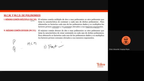 TRILCE SEMESTRAL 2021 | SEMANA 02 | ÁLGEBRA: FACTORIZACIÓN MCM Y MCD