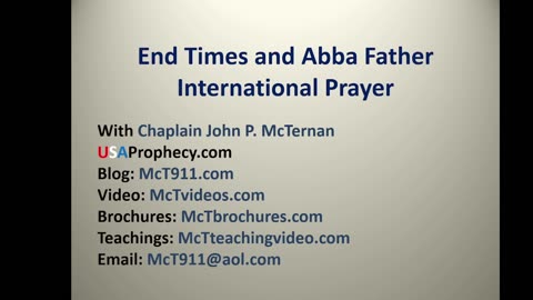 End Times and Abba Father Prayer