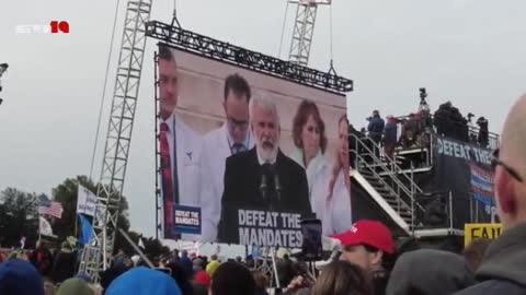 Vaccine protest at Lincoln Memorial in Washington DC | NEWS-19