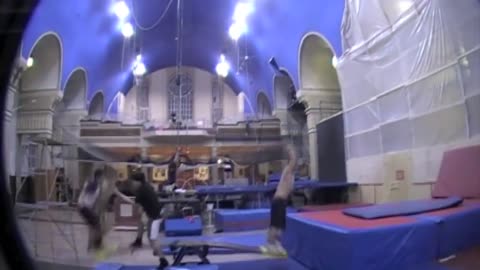 New Extreme Sport Trampoline Wall. Christophe Hamel Demo 2012.mov