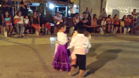 Children Dancing at Christmas in Mancora, Peru