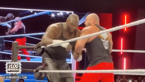 WWEbraunstrowman again destroys omus WWE Sunday stunner