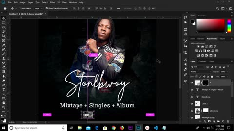 Photoshop tutorials on how to design a music cover