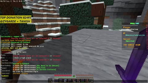 Minecraft Live Stream Public Smp Java+Bedrock 24/7 Join.SMP With Icky Yt