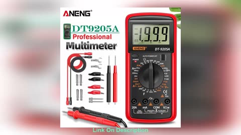 Slide ANENG DT9205A Digital Multimeter AC/DC Transist