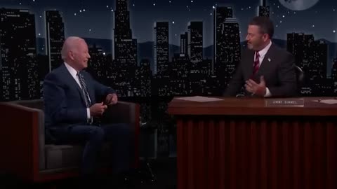 President Joe Biden Visits Jimmy Kimmel Live