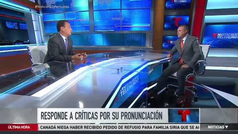 Polémica por periodista que pronuncia correctamente nombres en español | Noticias Telemundo