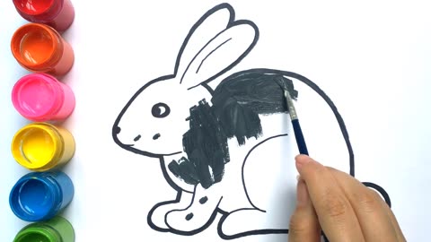 Painting Rabbit, How to Draw Animal for Beginners