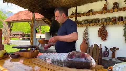 Roasting Huge Fish Under a Thick Layer of Salt! Life of Elite Chef