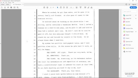 Walls Commentary - Lorne Armstrong (Sentencing Transcript - Part 1)