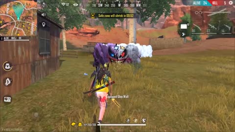 Free fire awesome game multiple kills💪💪 impossible kills thriilling🧨🧨🔥🔥