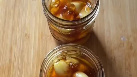 Fermented garlic honey!