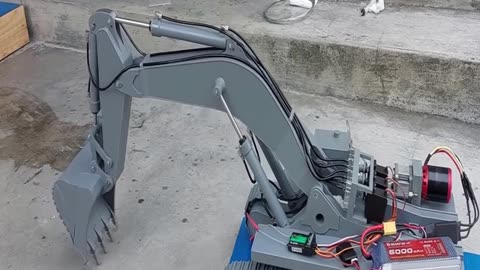 make a rc excavator with pvc material