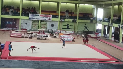 Open State Gymnastics Competition in Allahabad Under 8.