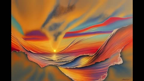 Colors of the Sun #ambient #aiart #orange