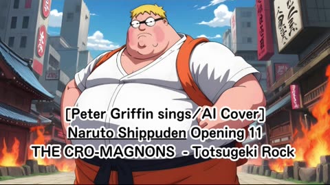 [Peter Griffin sings/AI Cover] Naruto: Shippuden Opening 11 | THE CRO-MAGNONS - Totsugeki Rock 突撃ロック