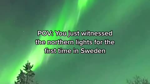 POV: You just witnessed the northen lights for the first time in Sweden