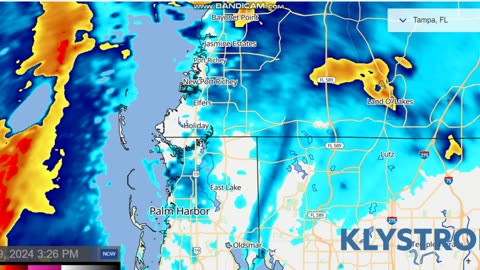 Very Unusual Weather Radar Loops coming out of Tampa! Rain completely disappearing for no reason!