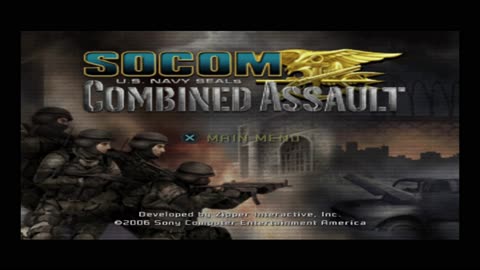 SOCOM U.S. Navy Seals: Combined Assault (PS2) - Title Screen & Intro Presentation