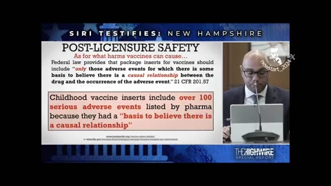 Aaron Siri: Childhood vaccine inserts include over 100 serious adverse events listed by pharma