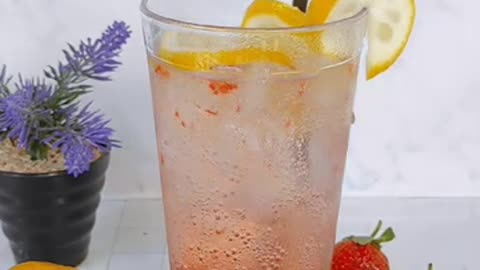 How to make strawberry lemon sparkling water