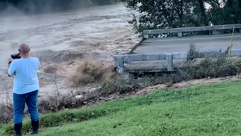 Tennessee bridge collapses into river amid Helene flooding