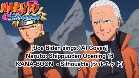 [Joe Biden sings/AI Cover] Naruto: Shippuden Opening 16 KANA-BOON - Silhouette