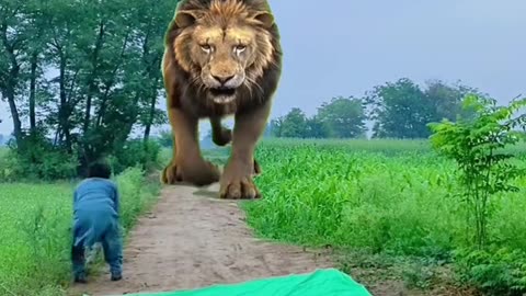 Funny Magic Vedio lion