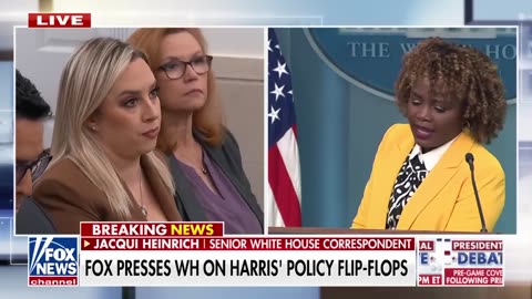 White House asked whether Kamala Harris is 'progressive'