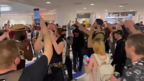 PROTESTERS IN PARIS STORM MALL WITHOUT VACCINE PASSPORTS