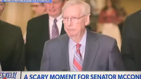 Senator McConnell freezes up AGAIN!