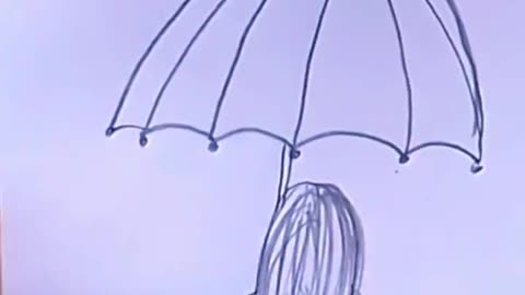 Girl with umbrella // rainy season